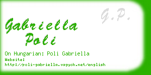 gabriella poli business card